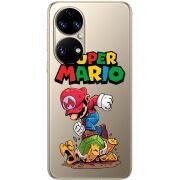 Прозорий чохол BoxFace Huawei P50 Super Mario