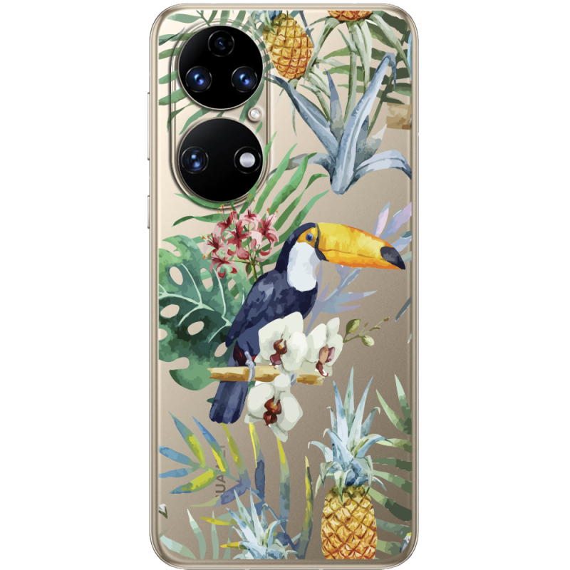 Прозорий чохол BoxFace Huawei P50 Tucan