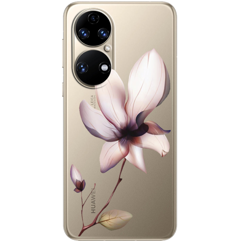 Прозорий чохол BoxFace Huawei P50 Magnolia