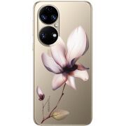 Прозорий чохол BoxFace Huawei P50 Magnolia