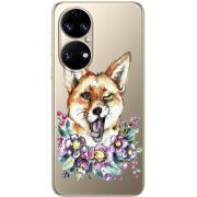 Прозорий чохол BoxFace Huawei P50 Winking Fox