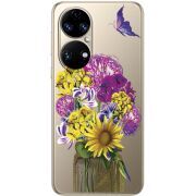 Прозорий чохол BoxFace Huawei P50 My Bouquet