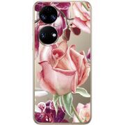 Прозорий чохол BoxFace Huawei P50 Rose