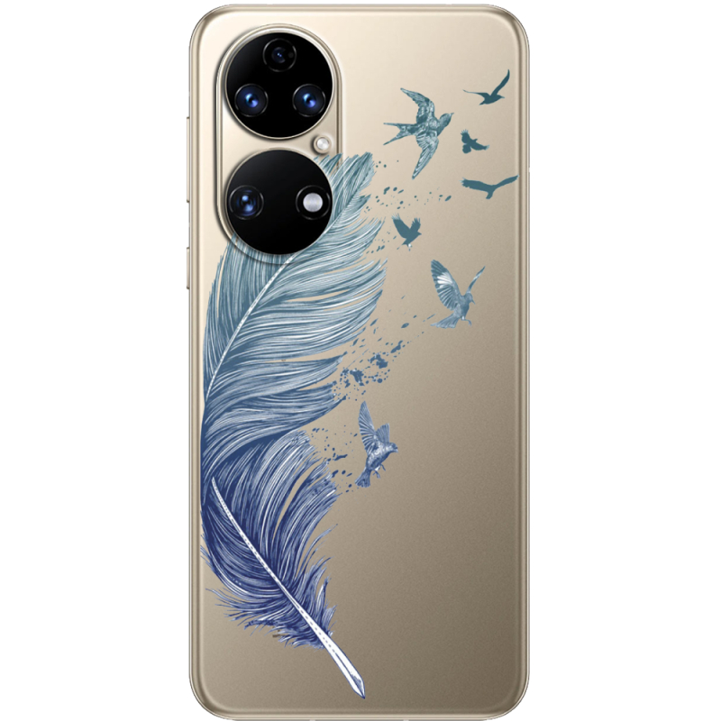 Прозорий чохол BoxFace Huawei P50 Feather