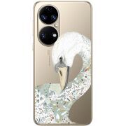 Прозорий чохол BoxFace Huawei P50 Swan