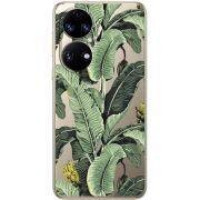 Прозорий чохол BoxFace Huawei P50 Banana Leaves
