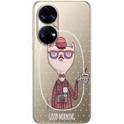Прозорий чохол BoxFace Huawei P50 Good Morning