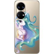 Чохол зі стразами Huawei P50 Unicorn Queen