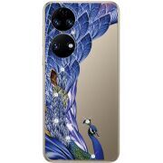 Чохол зі стразами Huawei P50 Peafowl