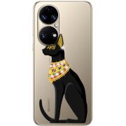Чохол зі стразами Huawei P50 Egipet Cat