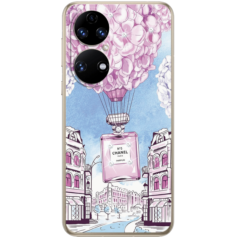 Чохол зі стразами Huawei P50 Perfume bottle