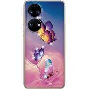 Чохол зі стразами Huawei P50 Butterflies