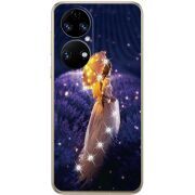 Чохол зі стразами Huawei P50 Girl with Umbrella
