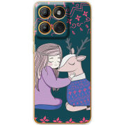 Чохол BoxFace Moto Edge 60 Girl and deer