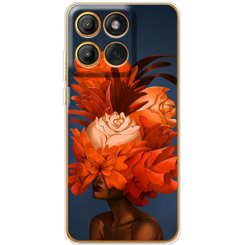 Чохол BoxFace Moto Edge 60 Exquisite Orange Flowers