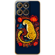 Чохол BoxFace Moto Edge 60 Petrykivka Leopard