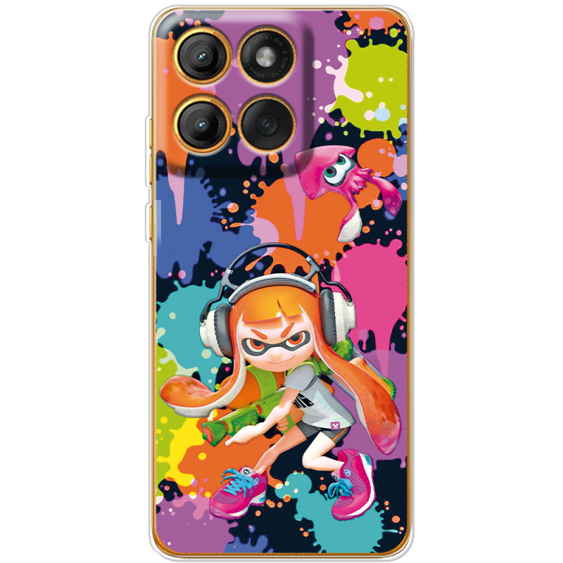 Чохол BoxFace Moto Edge 60 Splatoon Inklings