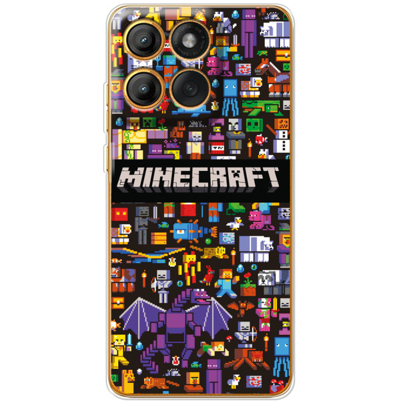 Чохол BoxFace Moto Edge 60 Minecraft Mobbery
