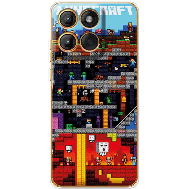 Чохол BoxFace Moto Edge 60 Minecraft Lode Runner