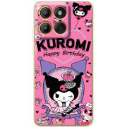 Чохол BoxFace Moto Edge 60 День народження Kuromi