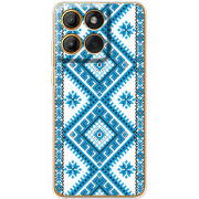 Чохол BoxFace Moto Edge 60 Блакитний Орнамент