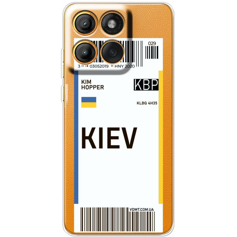 Прозорий чохол BoxFace Moto Edge 60 Ticket Kiev