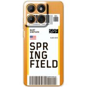 Прозорий чохол BoxFace Moto Edge 60 Ticket Springfield