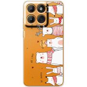 Прозорий чохол BoxFace Moto Edge 60 The Friendly Beasts