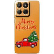 Прозорий чохол BoxFace Moto Edge 60 Holiday Car