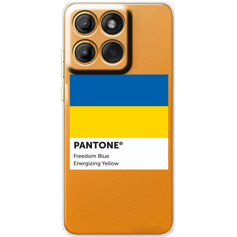 Прозорий чохол BoxFace Moto Edge 60 Pantone вільний синій