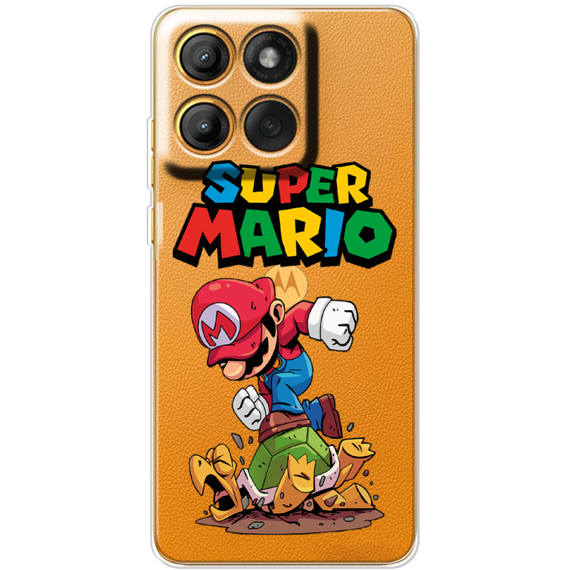 Прозорий чохол BoxFace Moto Edge 60 Super Mario