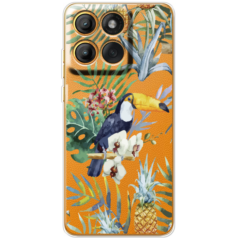 Прозорий чохол BoxFace Moto Edge 60 Tucan