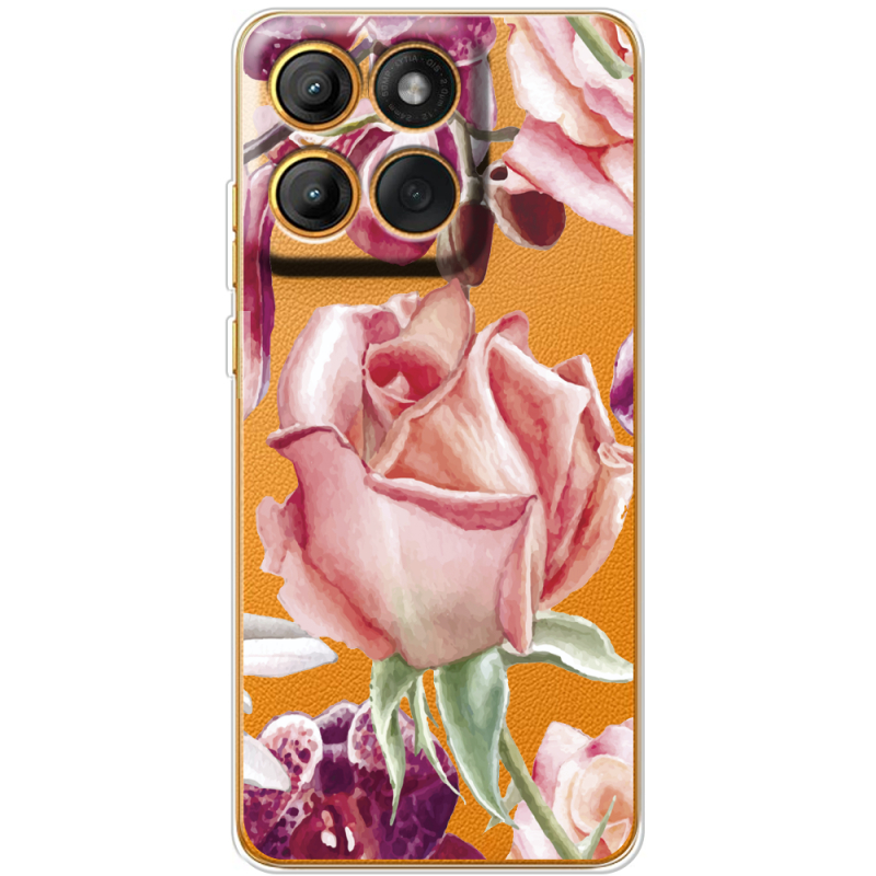 Прозорий чохол BoxFace Moto Edge 60 Rose