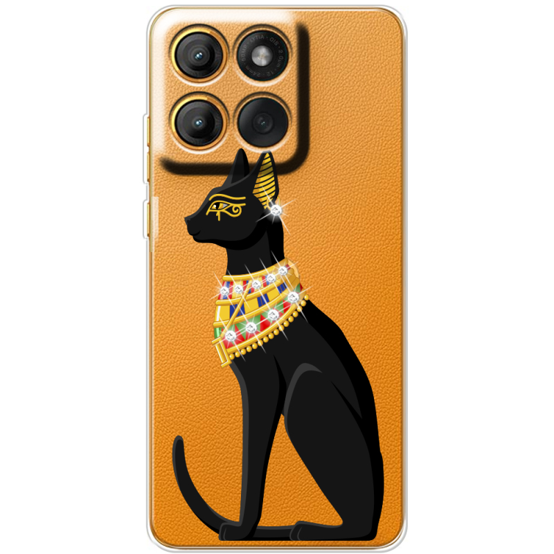 Чохол зі стразами Moto Edge 60 Egipet Cat