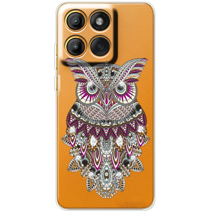 Чохол зі стразами Moto Edge 60 Owl