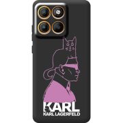 Чорний чохол BoxFace Moto Edge 60 Pink Karl