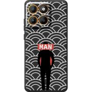 Чорний чохол BoxFace Moto Edge 60 Man Pattern