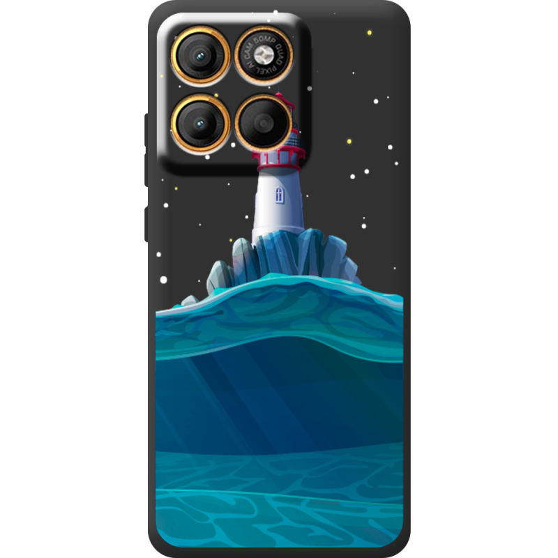 Чорний чохол BoxFace Moto Edge 60 Lighthouse