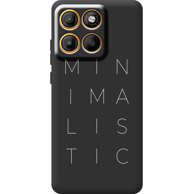 Чорний чохол BoxFace Moto Edge 60 Minimalistic