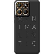 Чорний чохол BoxFace Moto Edge 60 Minimalistic