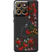 Чорний чохол BoxFace Moto Edge 60 3D Ukrainian Muse