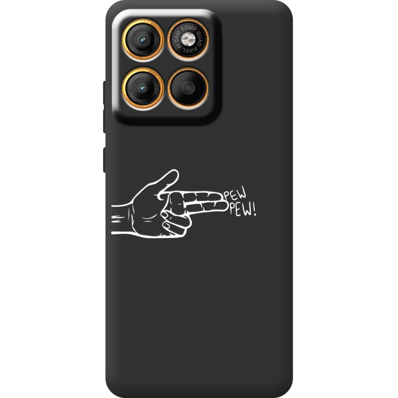 Чорний чохол BoxFace Moto Edge 60 Pew Pew