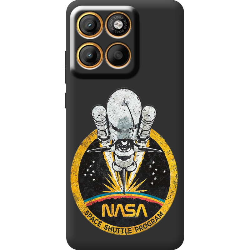 Чорний чохол BoxFace Moto Edge 60 NASA Spaceship