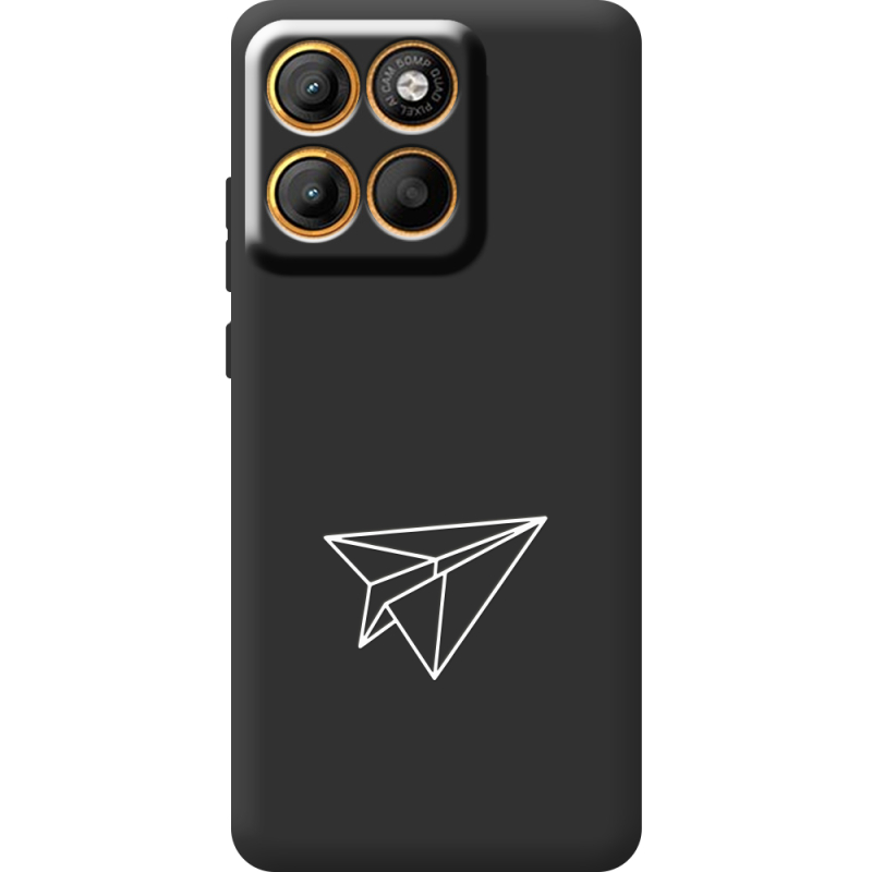 Чорний чохол BoxFace Moto Edge 60 Paper Plane