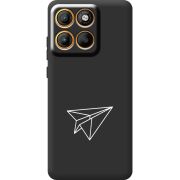 Чорний чохол BoxFace Moto Edge 60 Paper Plane