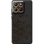 Чорний чохол BoxFace Moto Edge 60 Chinese Dragon