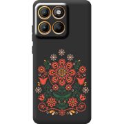 Чорний чохол BoxFace Moto Edge 60 Ukrainian Ornament