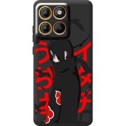 Чорний чохол BoxFace Moto Edge 60 Учиха Итачи