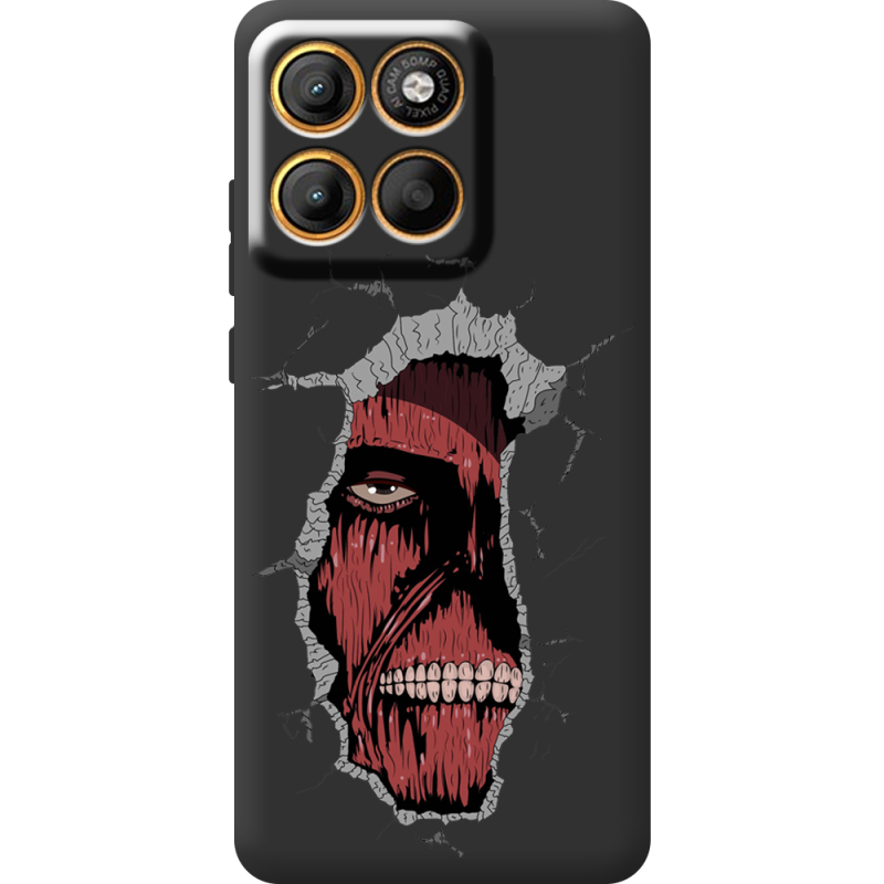 Чорний чохол BoxFace Moto Edge 60 Нападение на Титана