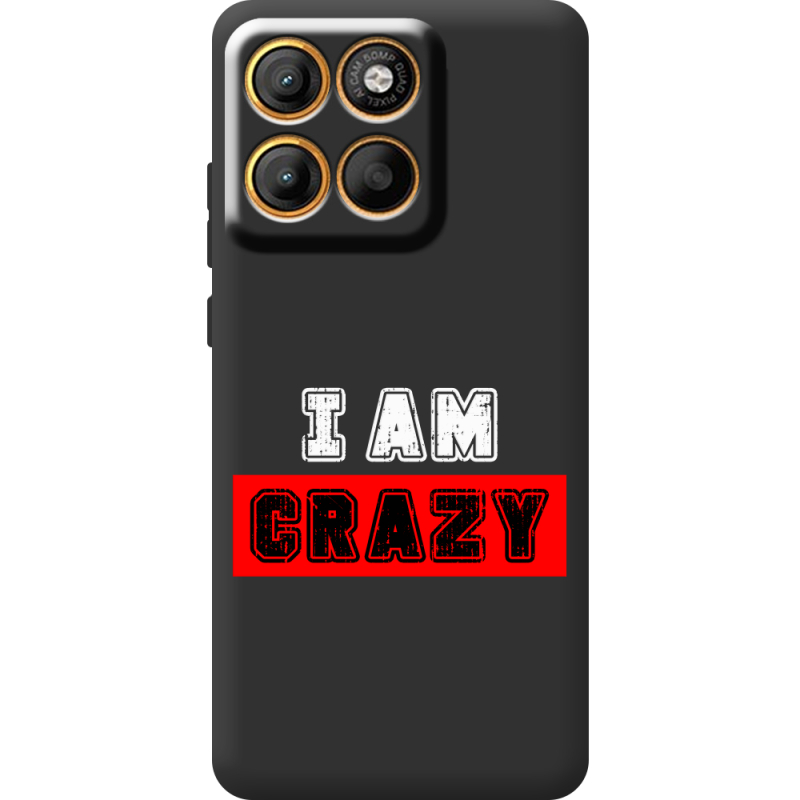 Чорний чохол BoxFace Moto Edge 60 I'm Crazy